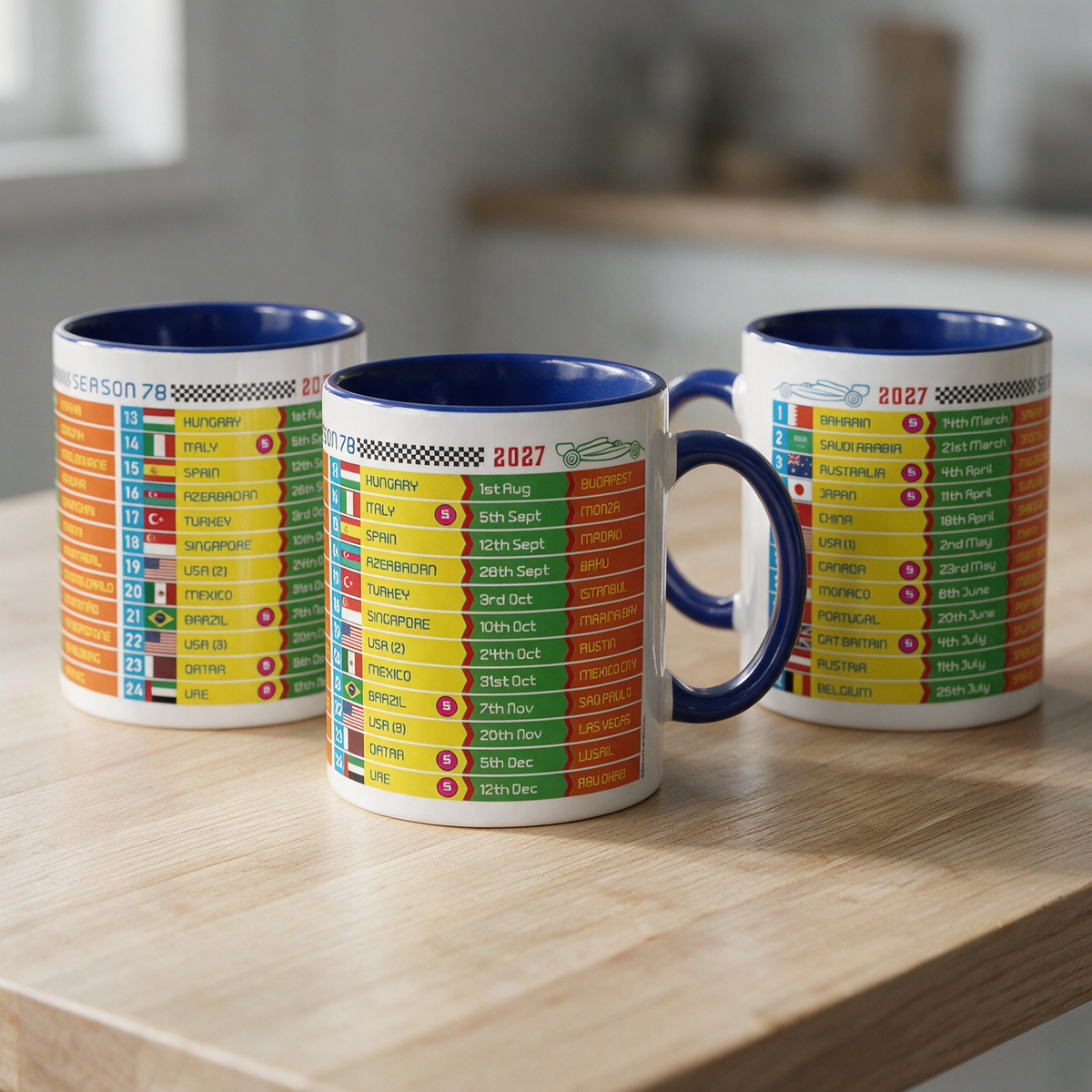 Formula 1 2027 FIXTURES Mug