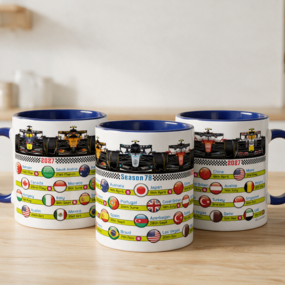 Formula 1 2027 FIXTURES Car Mug