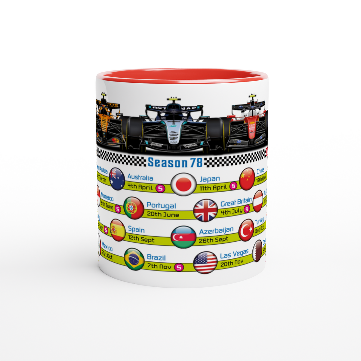 Formula 1 2027 FIXTURES Car Mug