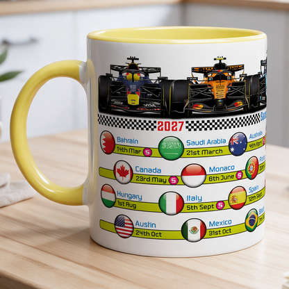Formula 1 2027 FIXTURES Car Mug