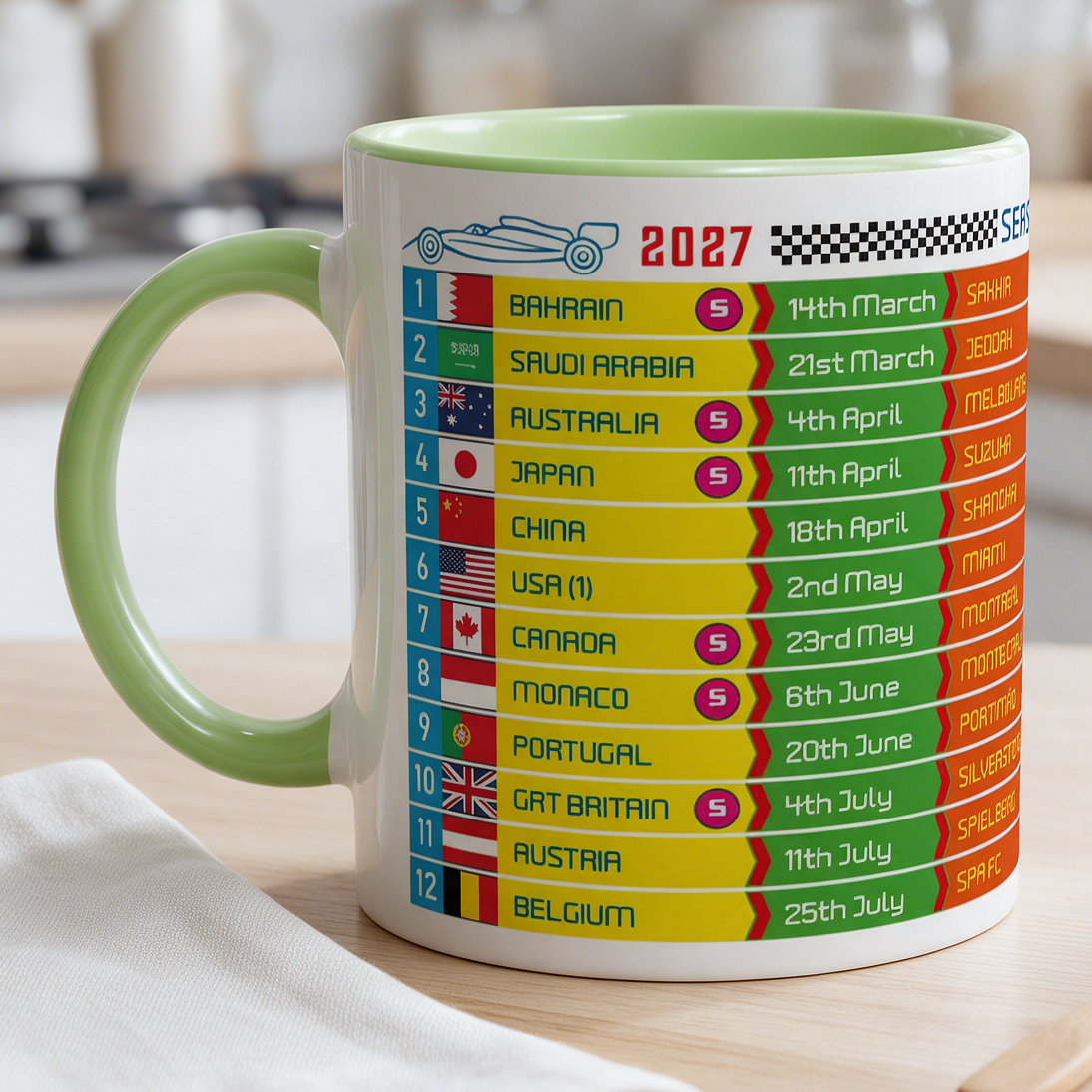 Formula Drivers' Helmets 2026 F1 Landscape Wall Print