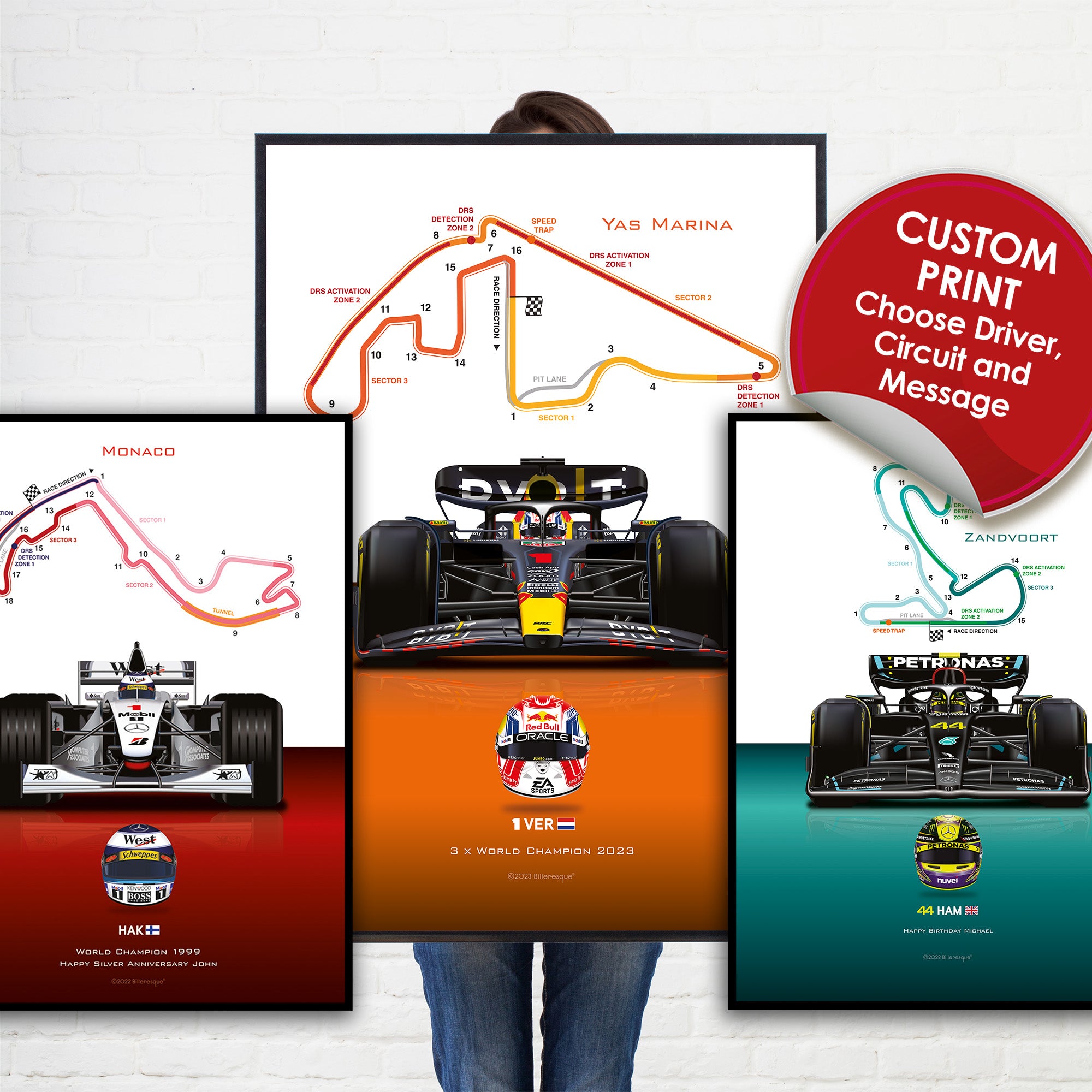 Custom Formula 1 Racing Poster Print – BillersArt