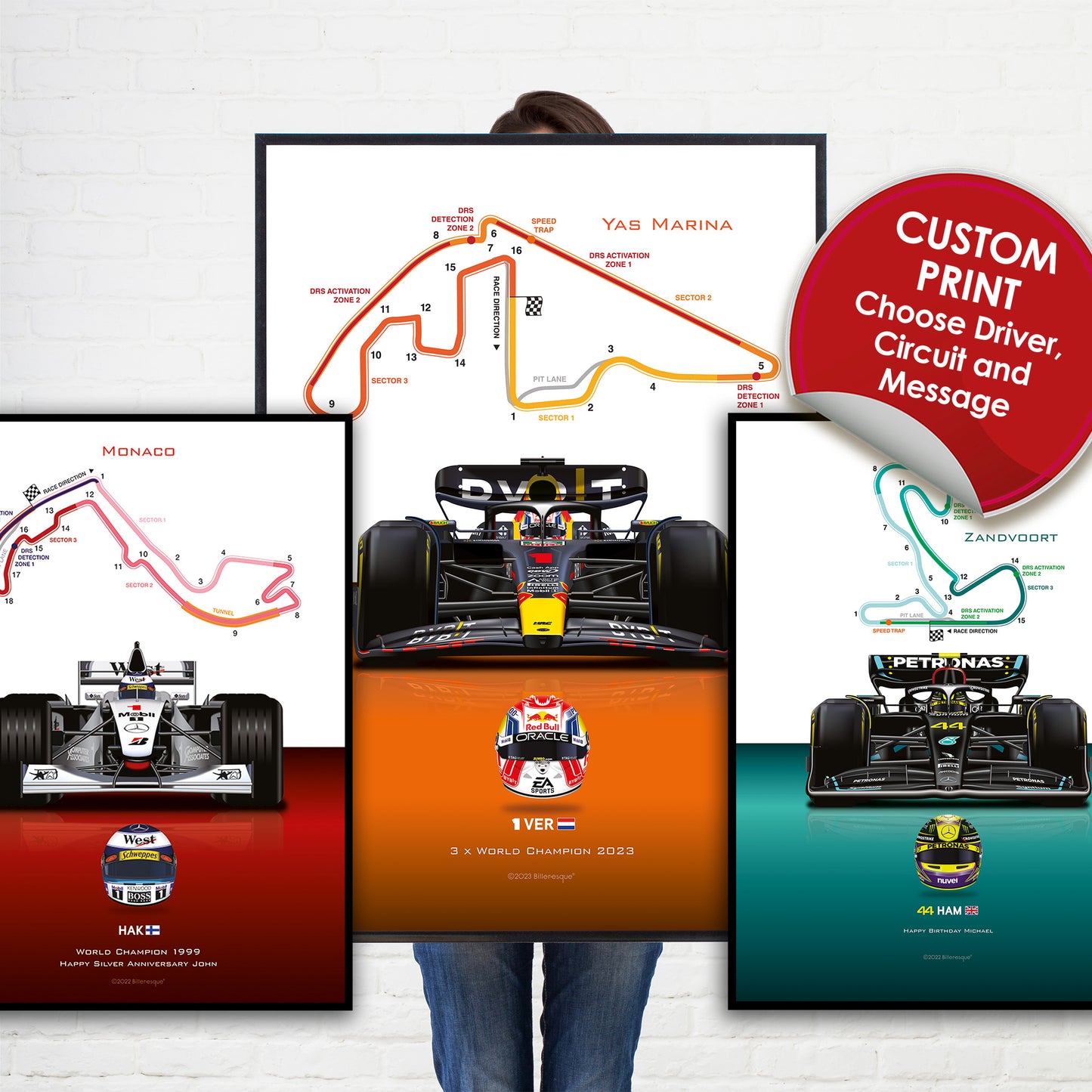 Custom Formula 1 Racing Poster Print