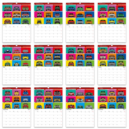 2027 Christmas Calendars of Iconic and Classic Cars - Front View