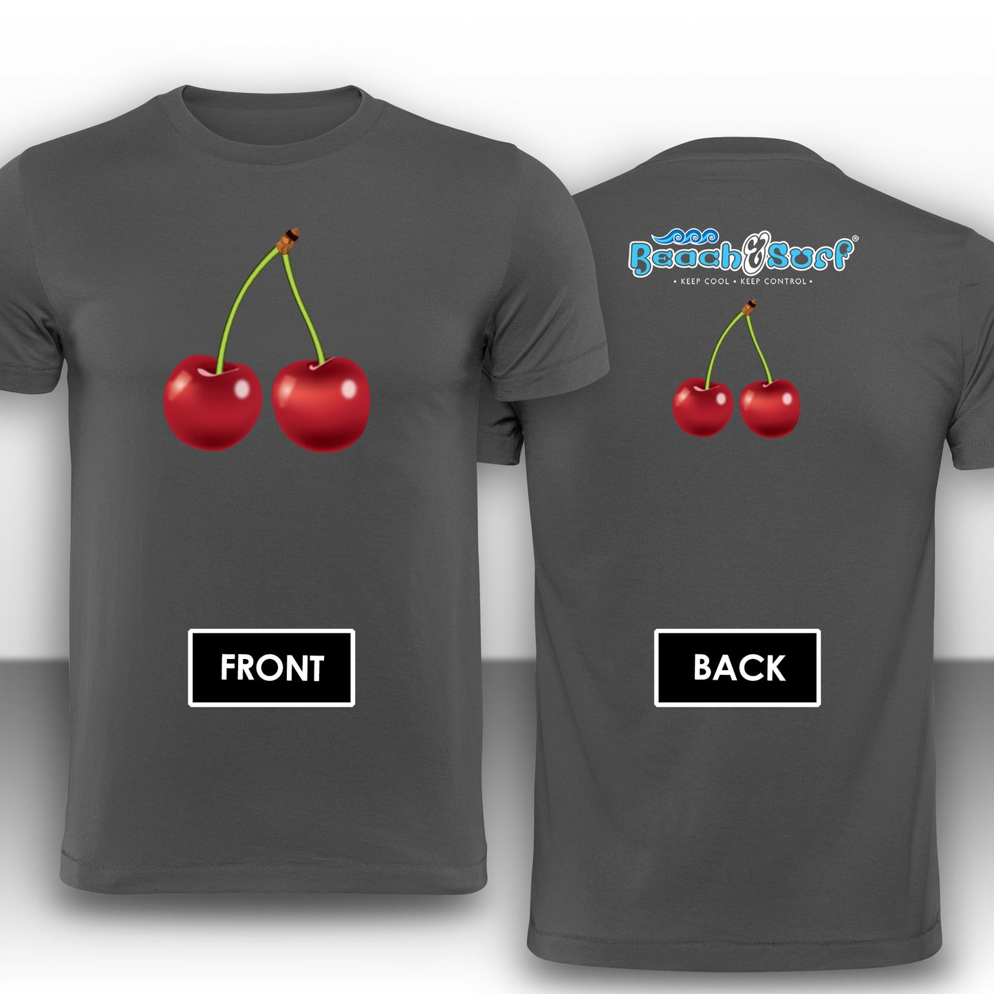 Cherries Fruit T-Shirt - Beach & Surf Leisure Wear