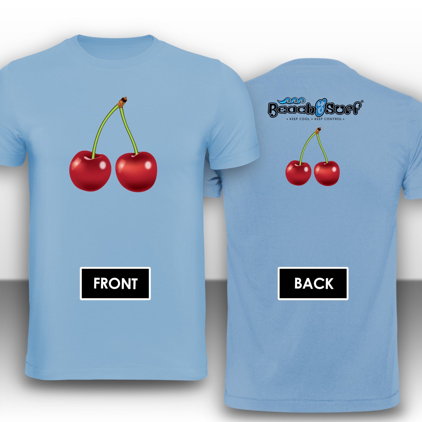 Cherries Fruit T-Shirt - Beach & Surf Leisure Wear