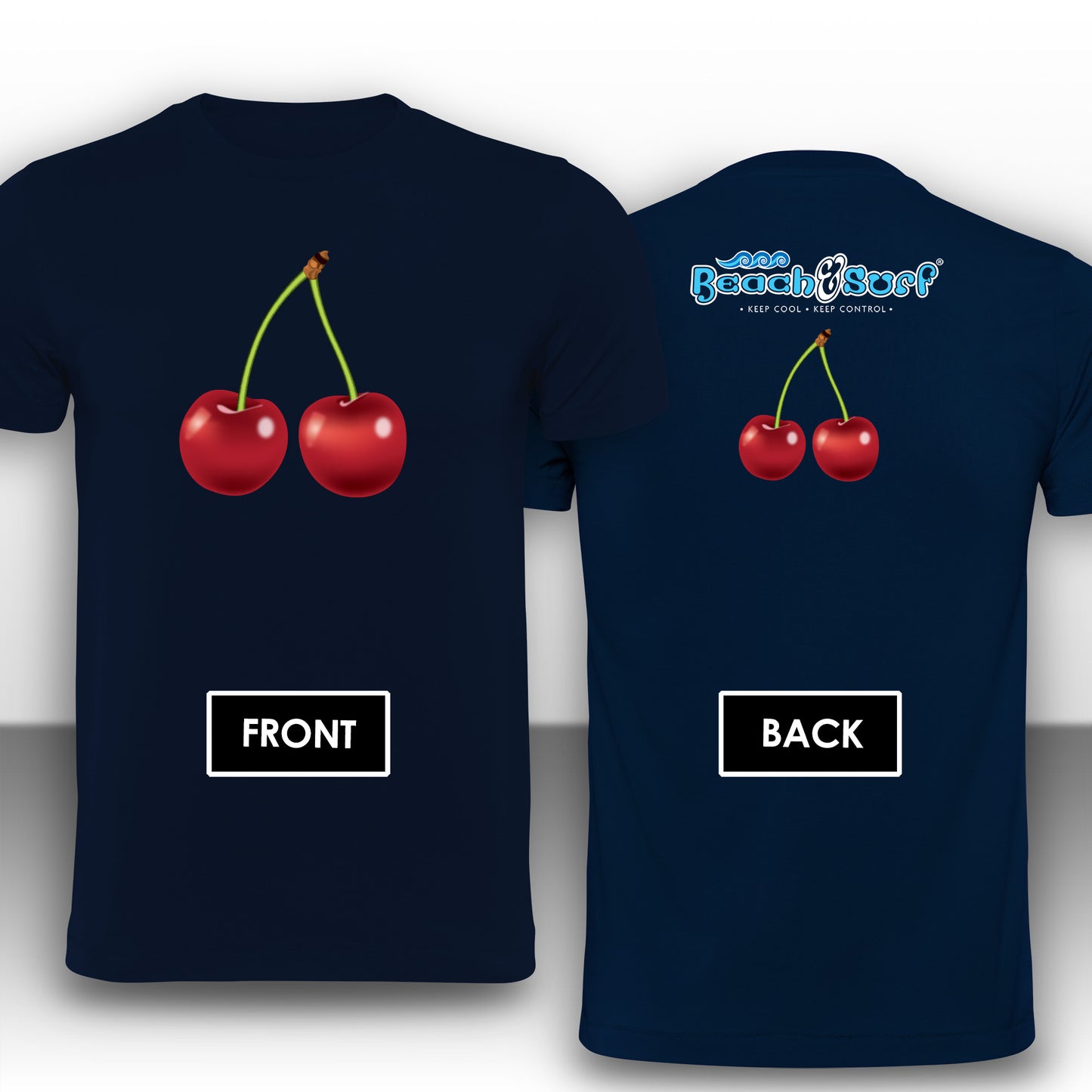 Cherries Fruit T-Shirt - Beach & Surf Leisure Wear