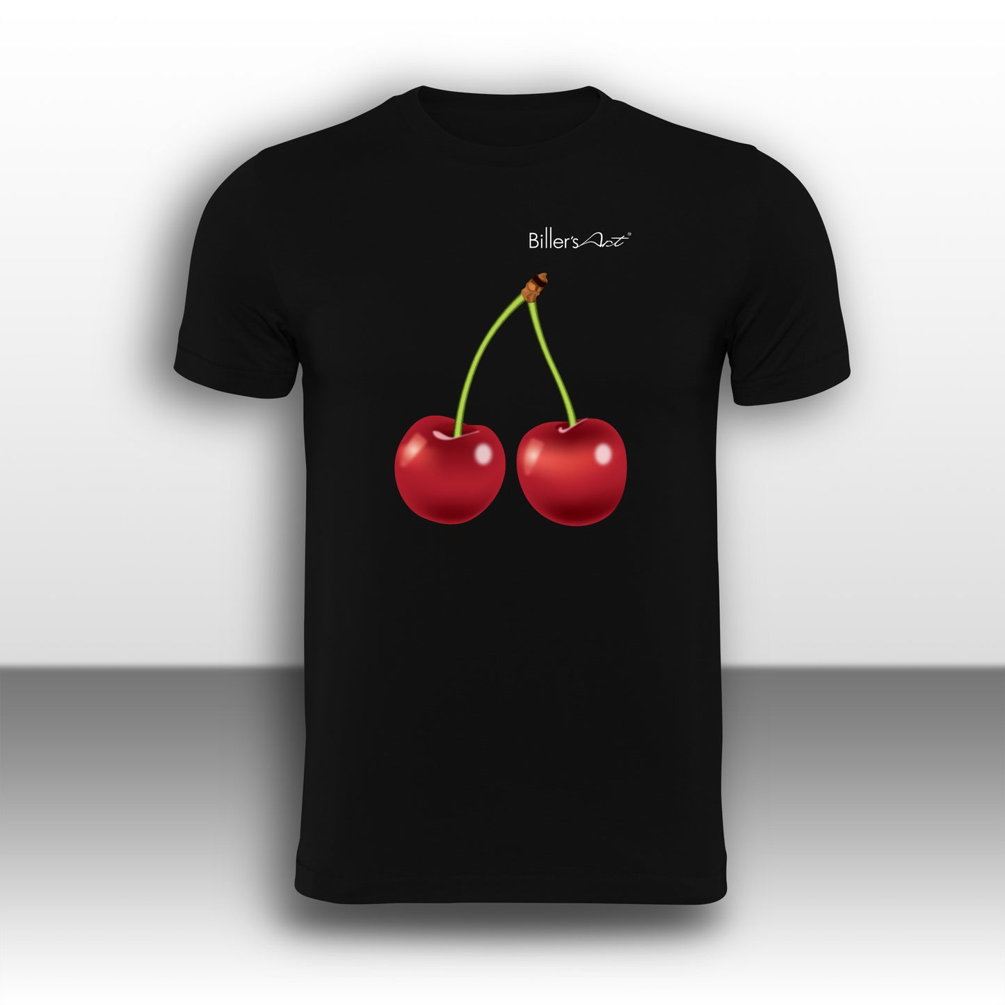 Two Cherries Fruit T-Shirt - Biller's Art Food & Drink