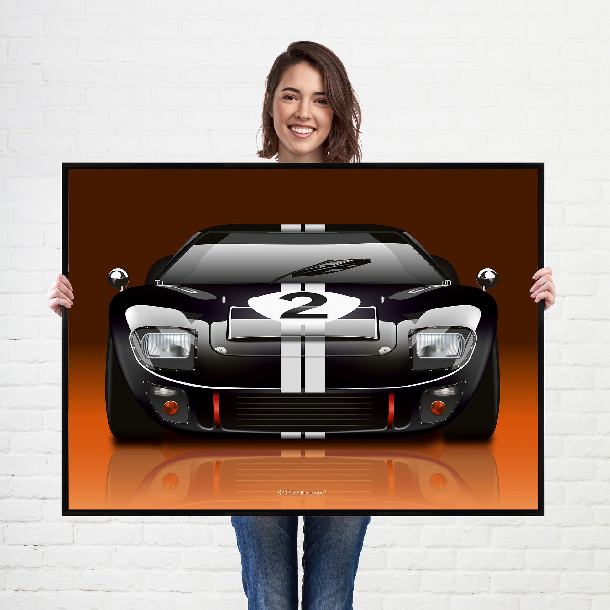 Ford GT40 Black Poster