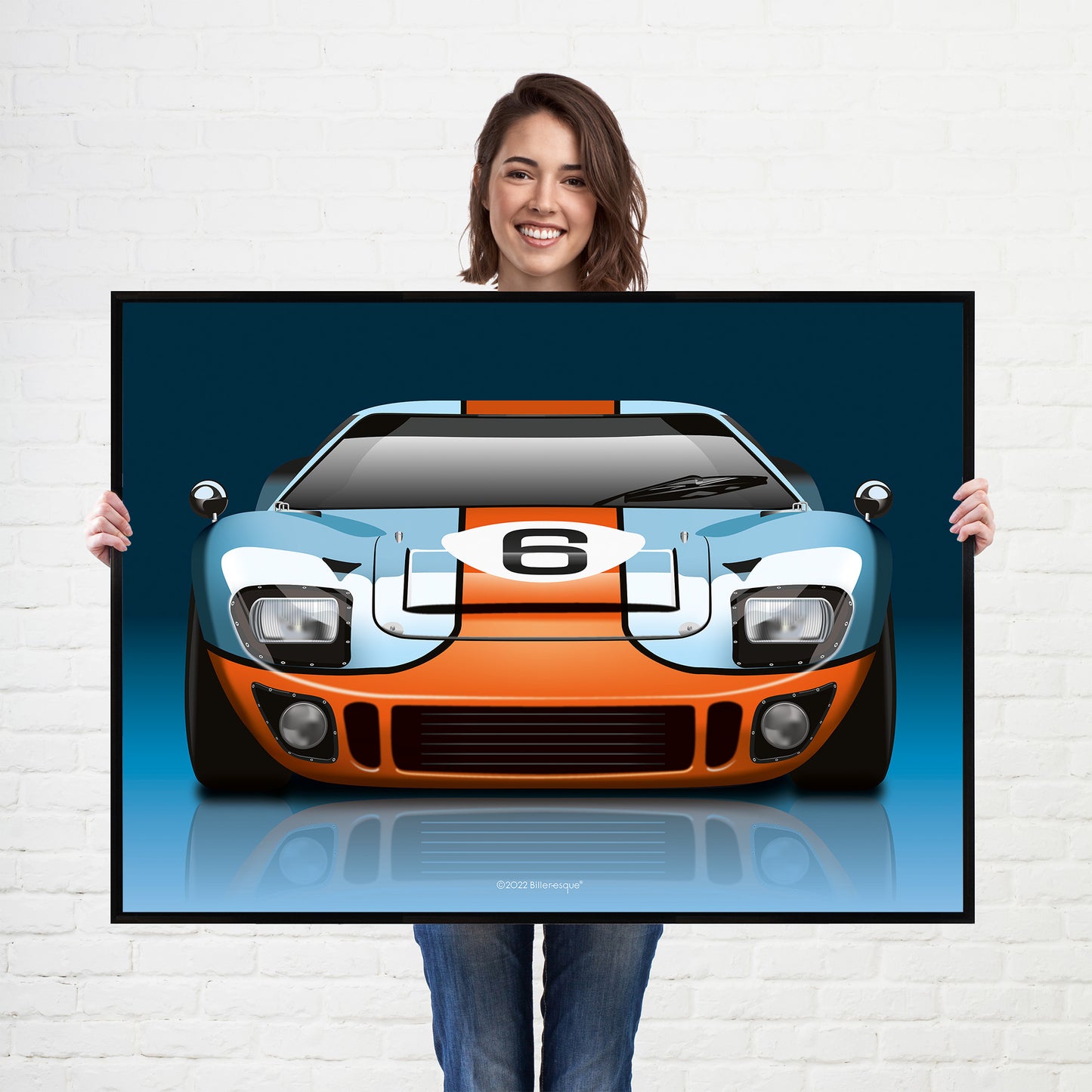 Ford GT40 Gulf Poster