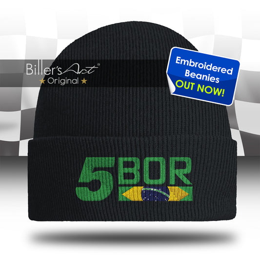 Gabriel Bortaleto Embroidered F1 Beanie