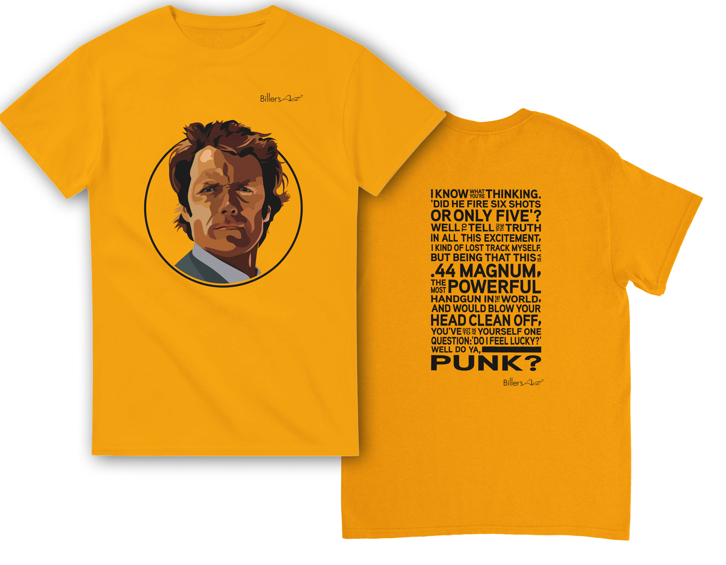 Dirty Harry Movie T Shirt - Harry Callahan Quote - T Shirt Film