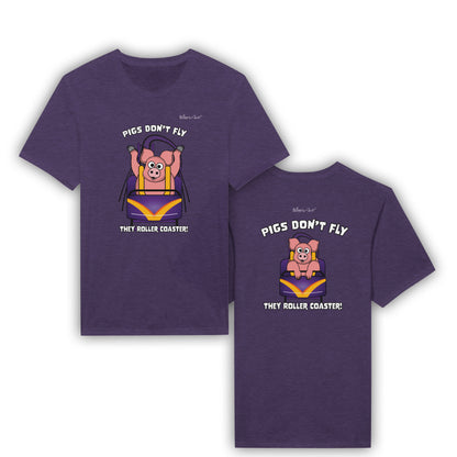 Pigs Don't Fly - Rollercoaster Womens' Slim Fit T-Shirt