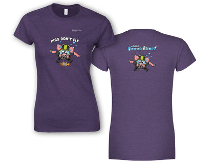 Pigs Don't Fly - Scuba Diving - Beach & Sure Leisure Wear Womens' Slim Fit T-Shirt