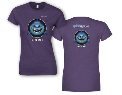 BEACH & SURF Leisure Wear - Bite Me Shark Womens Slim Fit T-Shirt