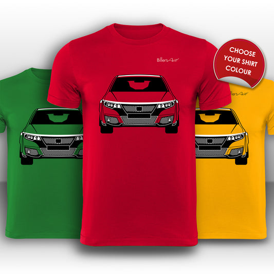 Honda Civic Type R Front View High Quality T-Shirt