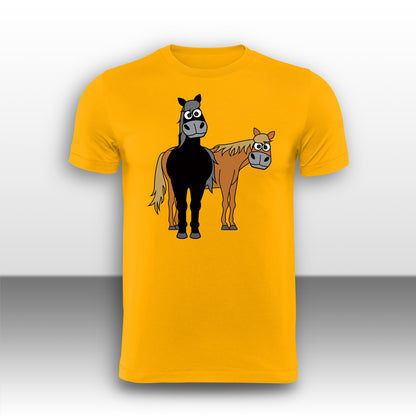 Happy Horse Paddock Adult T-Shirts from the Farm Yard Collection