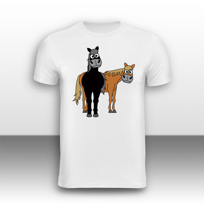 Happy Horse Paddock Adult T-Shirts from the Farm Yard Collection