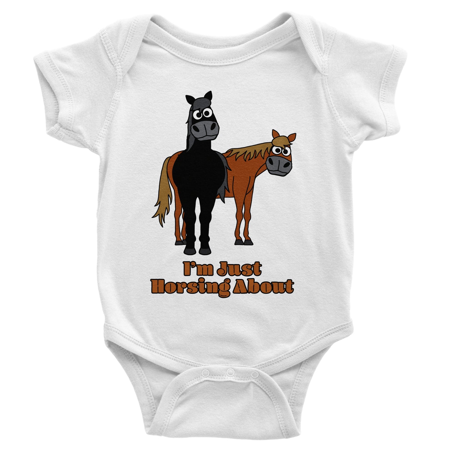 Babies Horses Bodysuit from the Farm Yard Collection