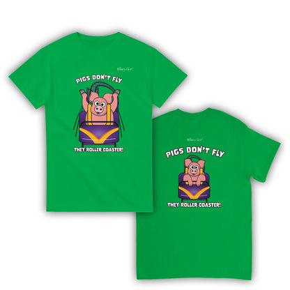 Pigs Don't Fly - Rollercoaster T-Shirt