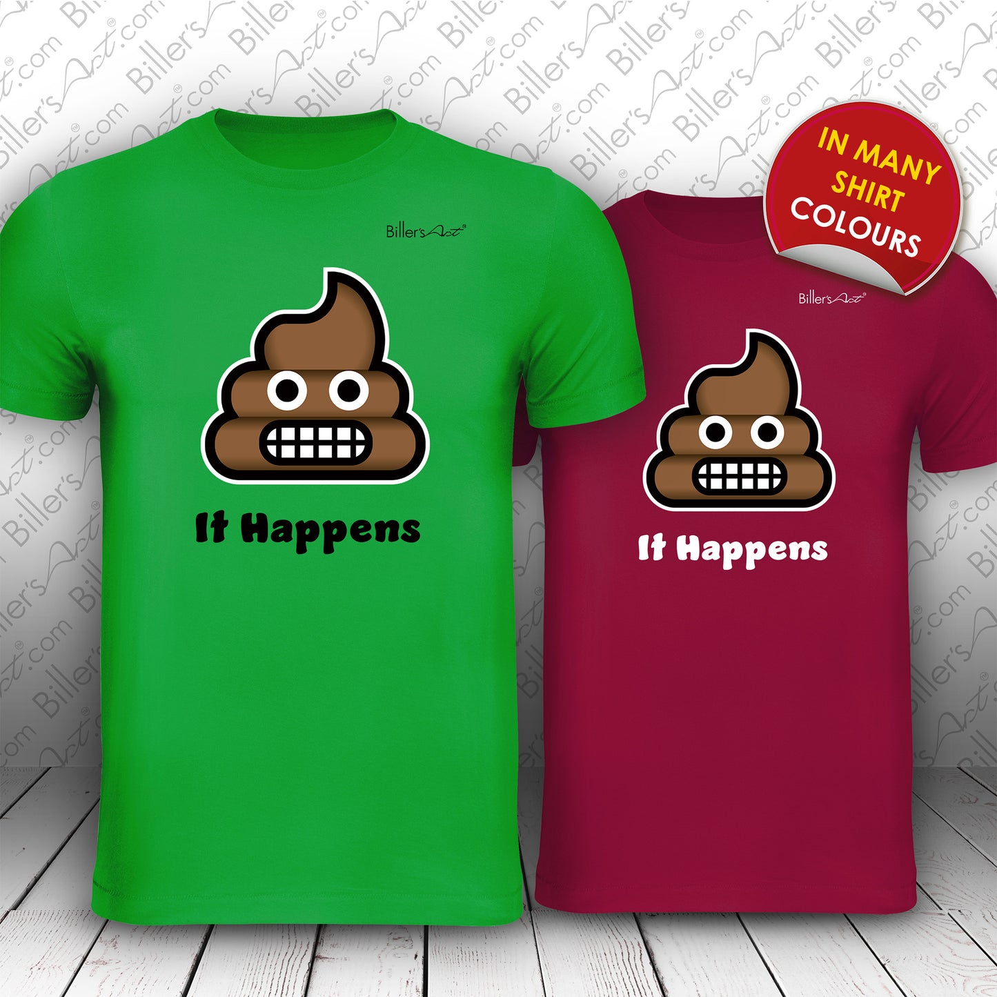 Fun S**t It Happens Emoji t-shirt