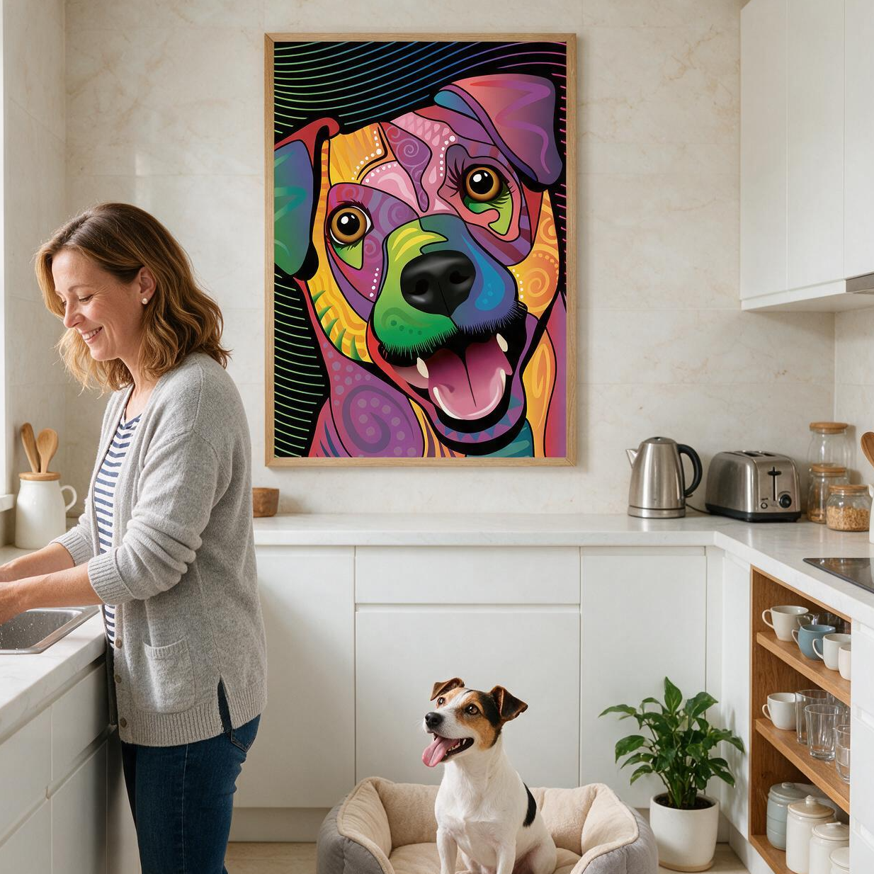 Fun Jack Russell Dog Print