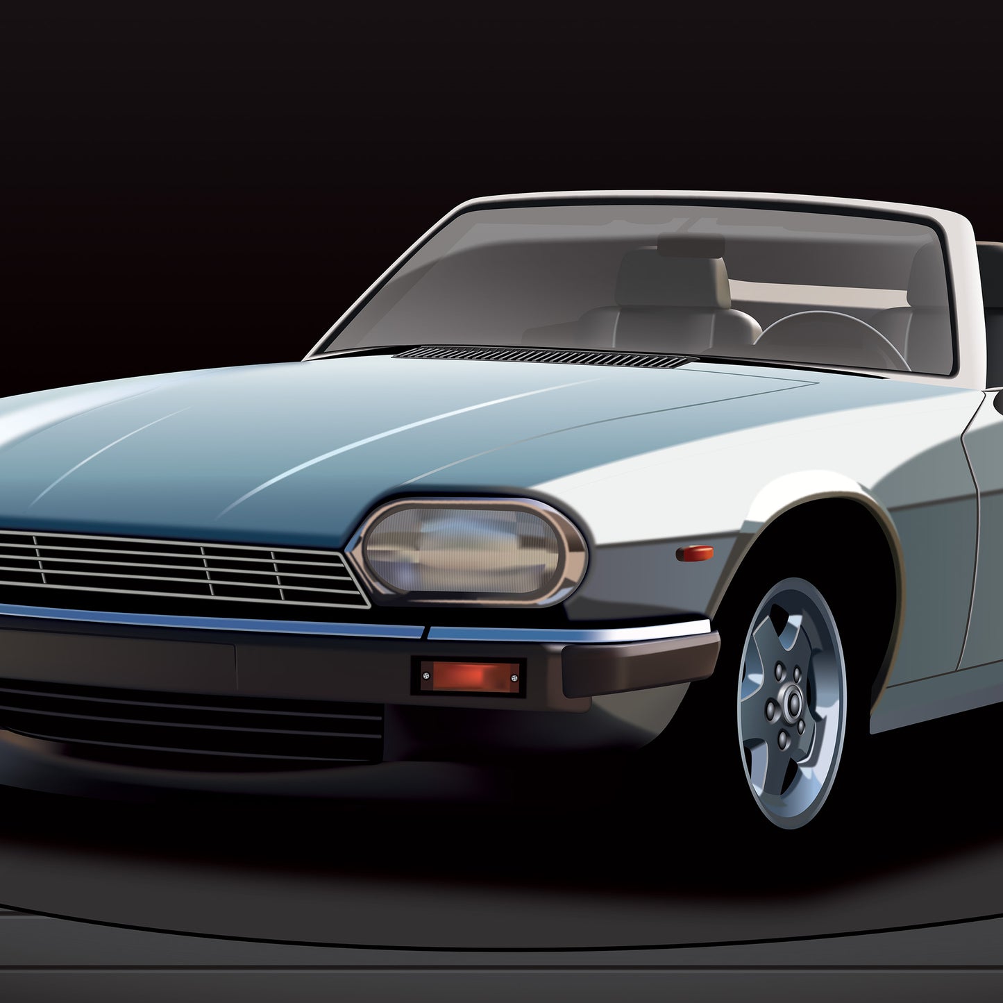 Jaguar XJS Classic Car print