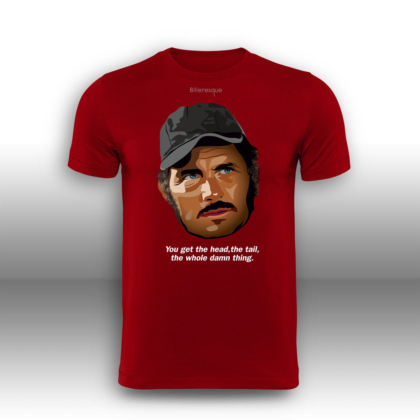 Jaws Movie T Shirt - Sam Quint Quote - T Shirt Film Illustration