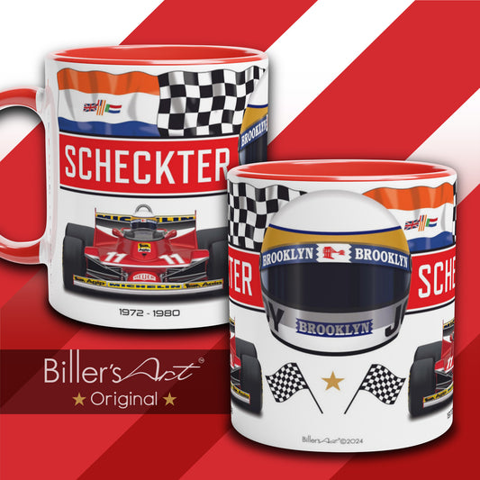 Classic World Champion Jody Scheckter's Car & Helmet Formula 1 Mug