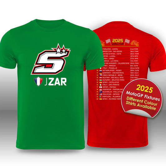 Johann Zarco 2025 MotoGP Race Calendar T-Shirt