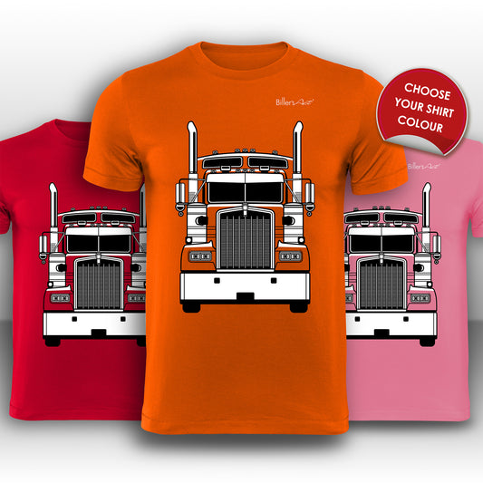 Kenworth W900 Big Rig Front View Super Cool T-Shirt