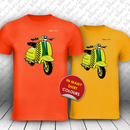 Motorcycle Scooter Two Tone Mod T-Shirt