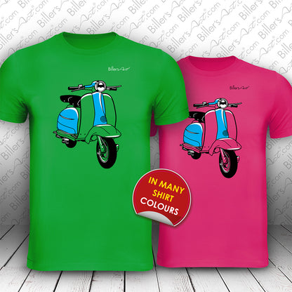 Motorcycle Tri-Tone Scooter T-Shirt