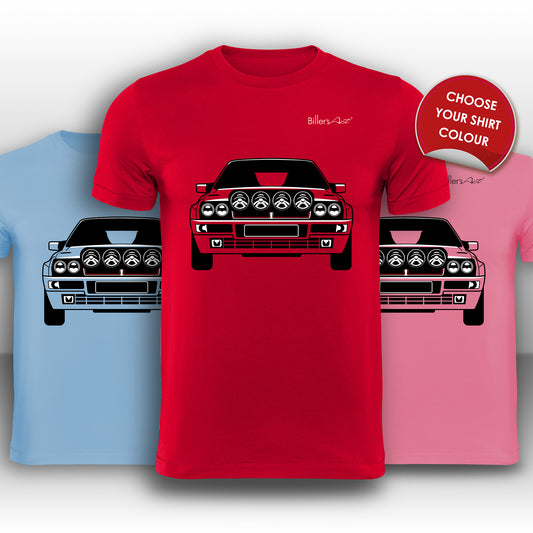 Lancia Delta Rally Front View High Quality T-Shirt