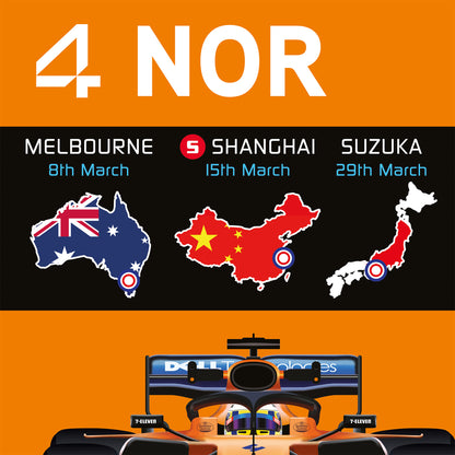 Lando Norris 2026 Formula 1 Celebration Print
