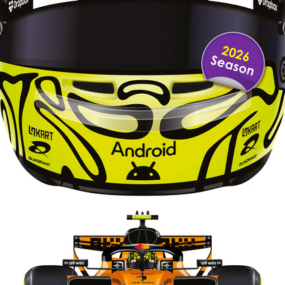 Lando Norris Formula 1 Racing Helmet 2026 McLaren Print