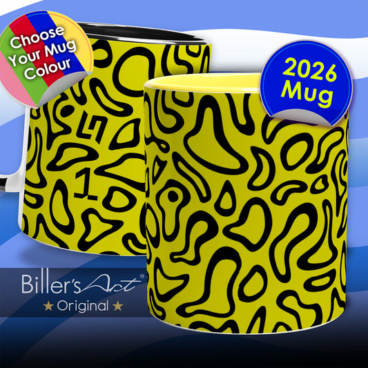 Lando Norris 2026 Formula 1 Racing Helmet Pattern Mug