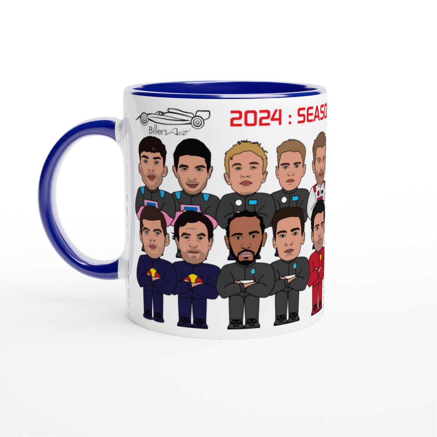 Formula 1 Drivers Standing in Racing Suits Mug 2024 F1 Season