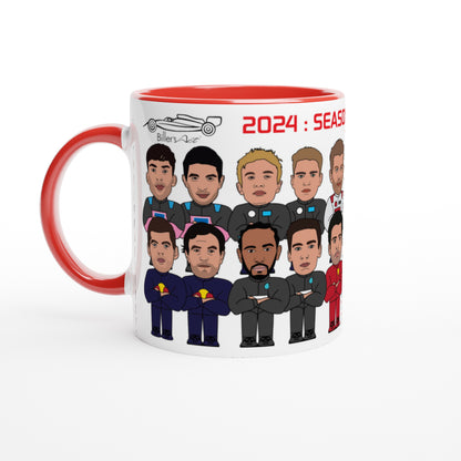 Formula 1 Drivers Standing in Racing Suits Mug 2024 F1 Season