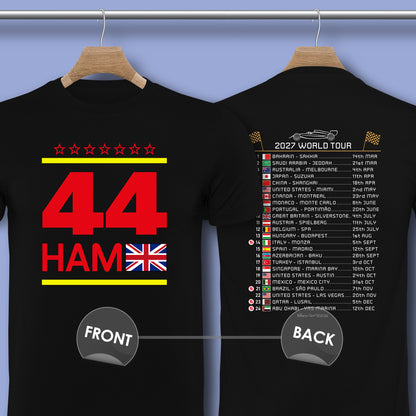 Lewis Hamilton 2027 Calendar Formula 1 F1 T-Shirt
