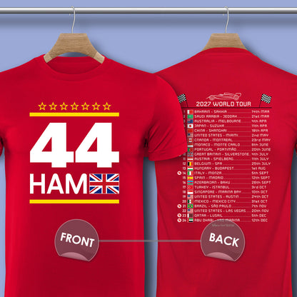 Lewis Hamilton 2027 Calendar Formula 1 F1 T-Shirt
