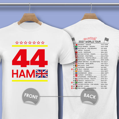 Lewis Hamilton 2027 Calendar Formula 1 F1 T-Shirt
