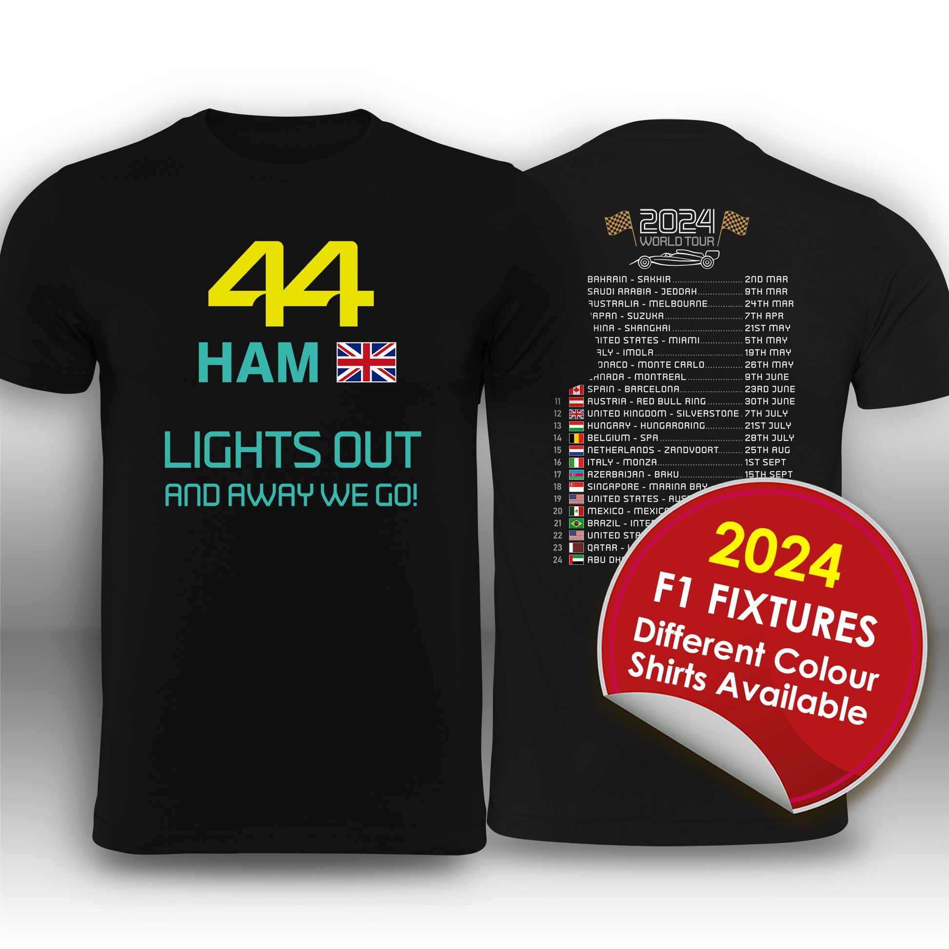 Lewis Hamilton Calendar T-Shirt