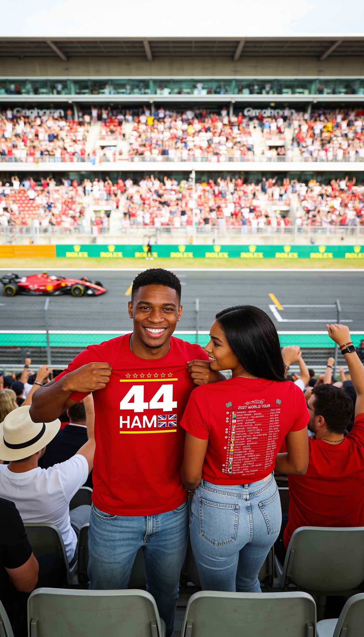 Lewis Hamilton 2027 Calendar Formula 1 F1 T-Shirt