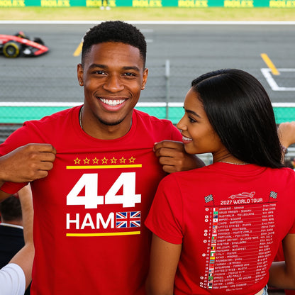 Lewis Hamilton 2027 Calendar Formula 1 F1 T-Shirt