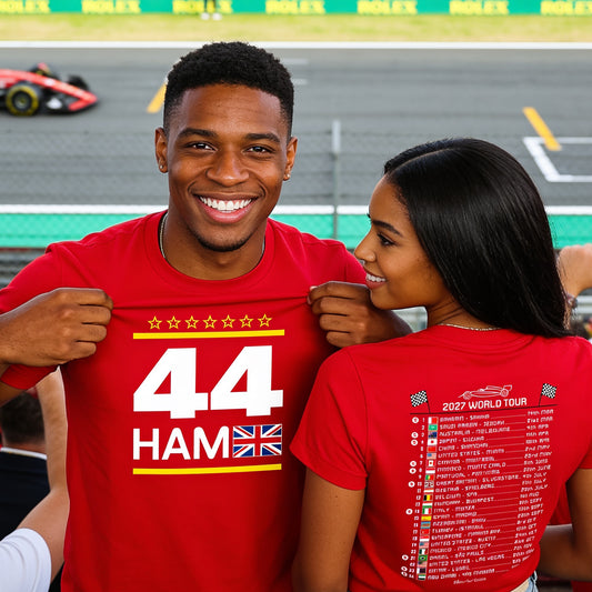 Lewis Hamilton 2027 Calendar Formula 1 F1 T-Shirt
