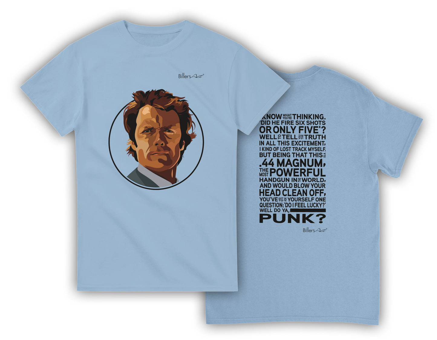 Dirty Harry Movie T Shirt - Harry Callahan Quote - T Shirt Film