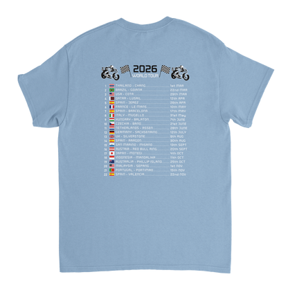 Fermin Aldeguer 2026 MotoGP Race Calendar T-Shirt