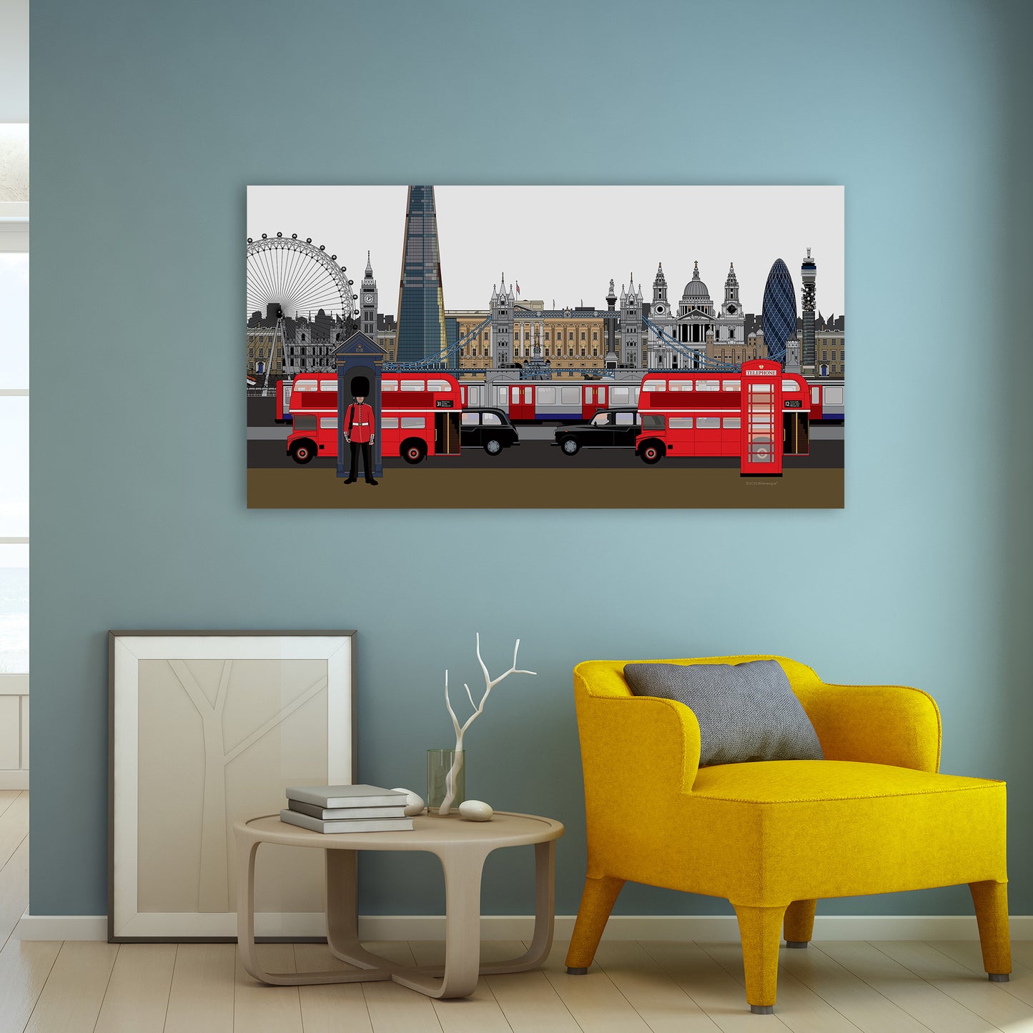 London Sights and Landmarks Poster