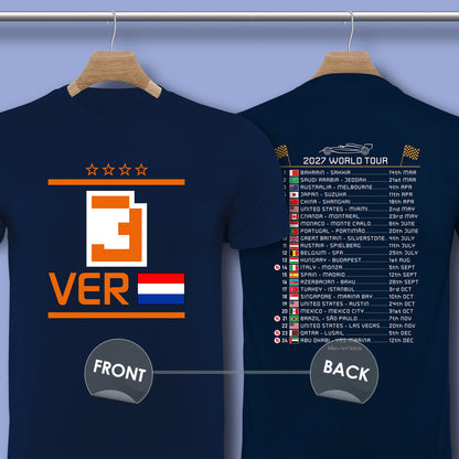 Max Verstappen F1 2027 Calendar T-Shirt